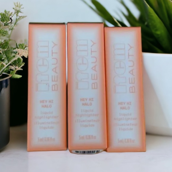 ⚫️ x3 Item Beauty Addison Rae Bundle HEY HI HALO Liquid Highlighter In BOLT - Picture 1 of 5